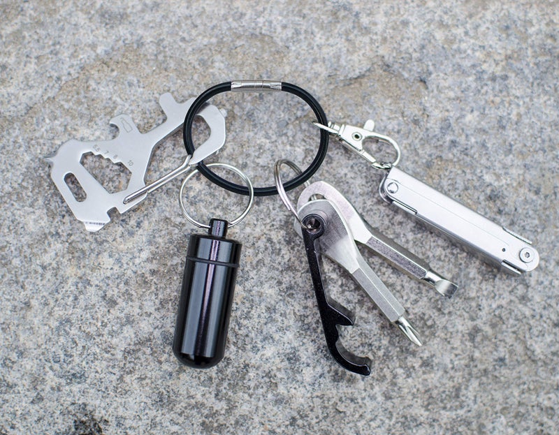 Lucky Line 5â€ Twisty Lock Key Ring, Flexible Nylon Coated Steel Wire Loop, Corrosion-Resistant and Durable, 5 Pack, Assorted Colors (8110005) - Image 4